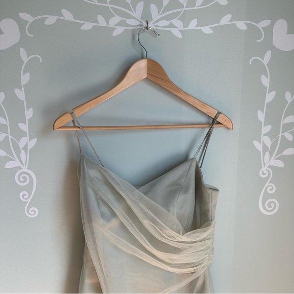 Silver Watters & Watters Prom Dress in size US M - Picture 2 of 9